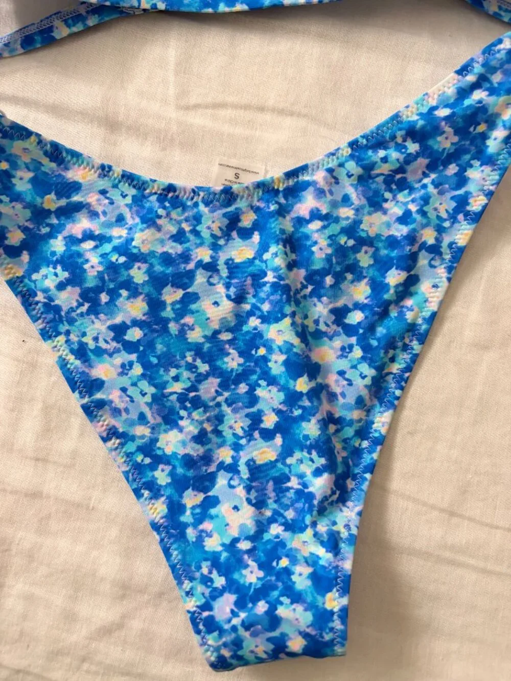 NWT Blue flower print bikini by Bright